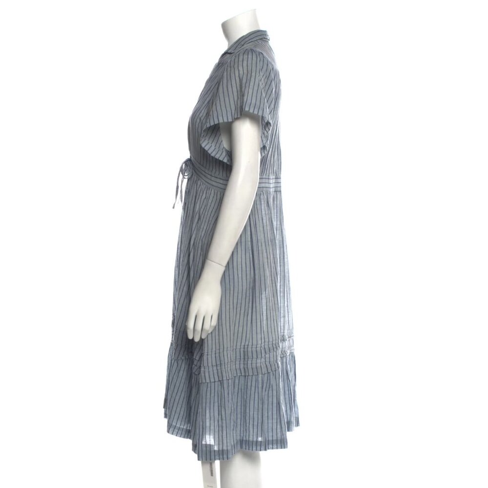 Matta Striped Midi Dress Blue size Small - Picture 2 of 10